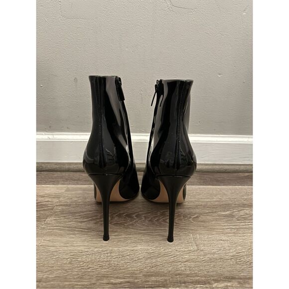 Gianvito Rossi Patent Leather Side Zip Stiletto Heel Ankle Boots Black Size 39.5 - Picture 7 of 12